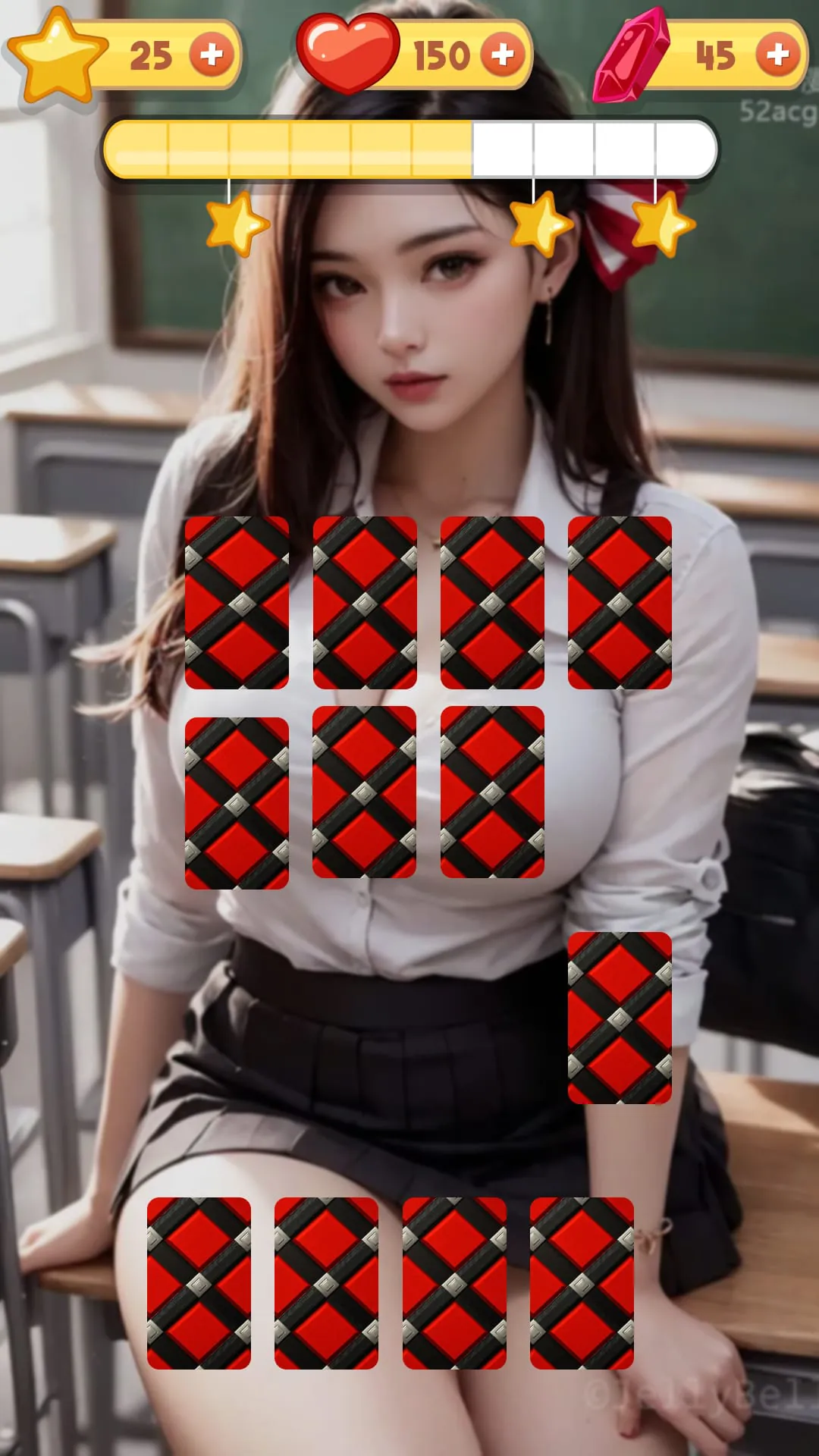 Match Girl CardFlip Adult Game