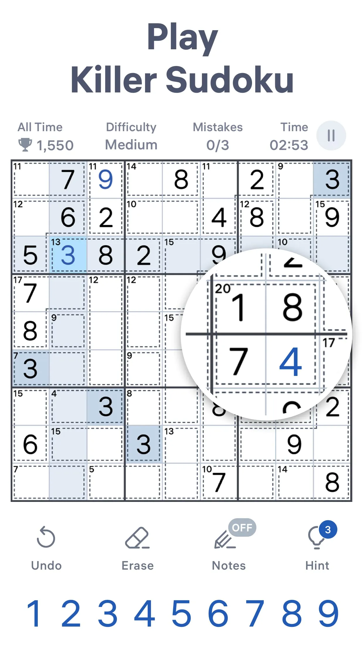 Killer Sudoku by Sudoku.com
