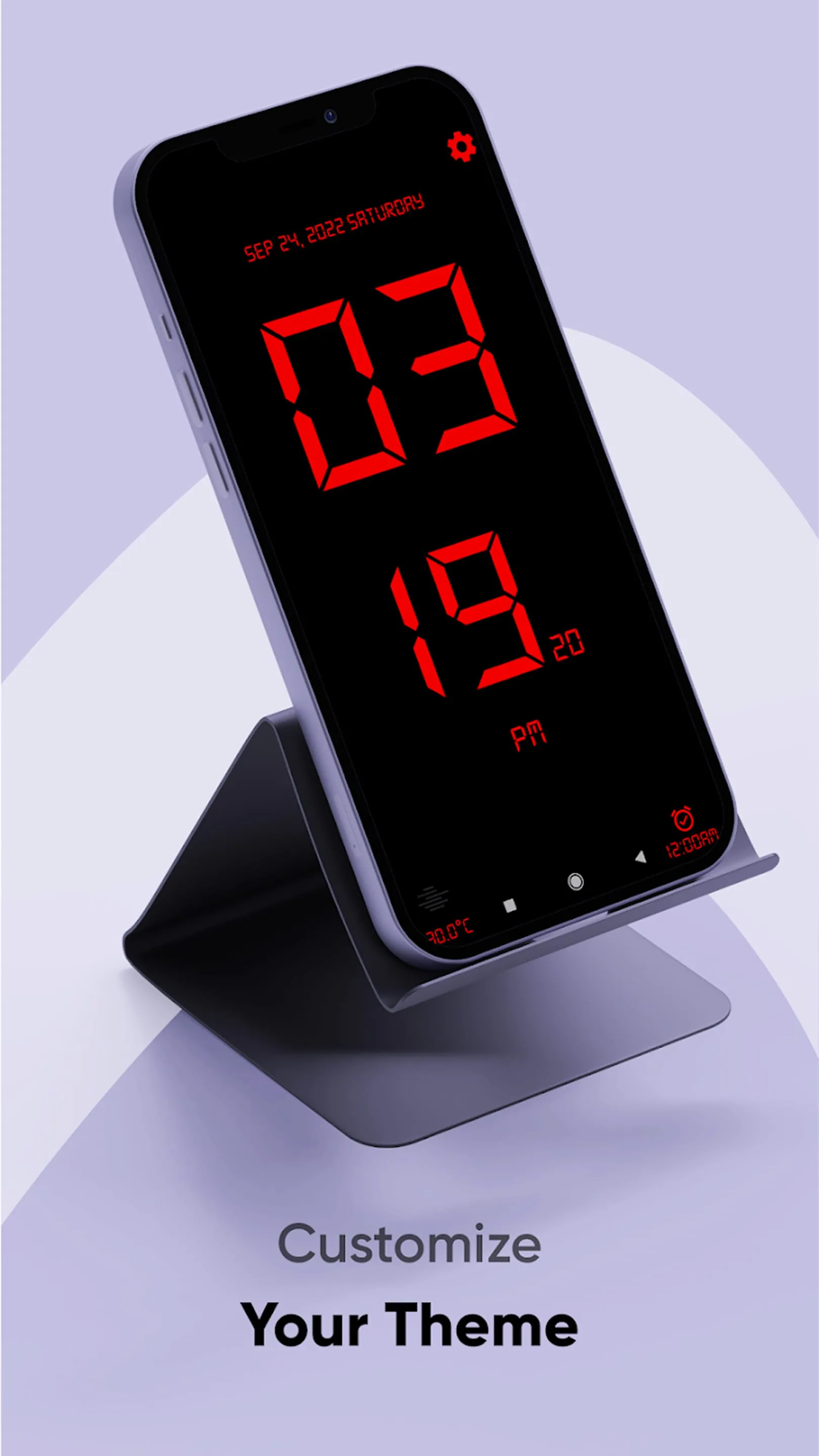 Huge Digital Clock Widget