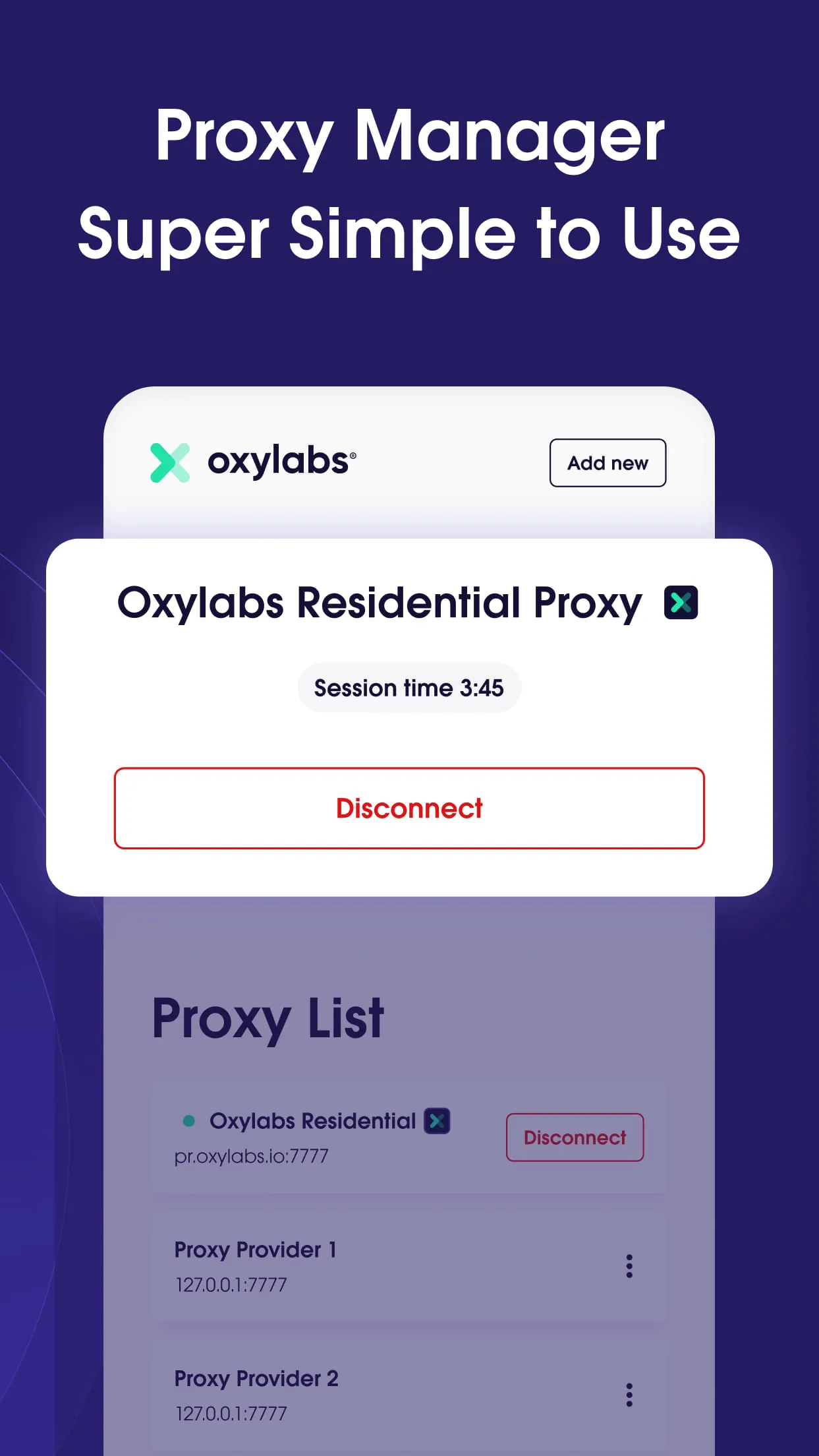Oxy® Proxy Manager