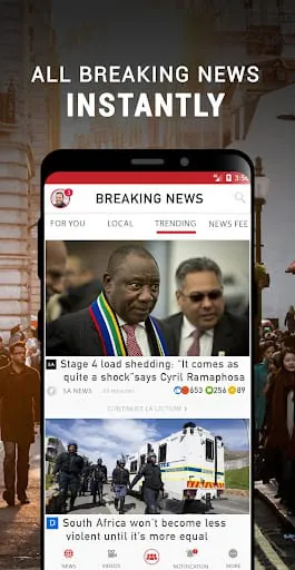 South Africa Breaking News