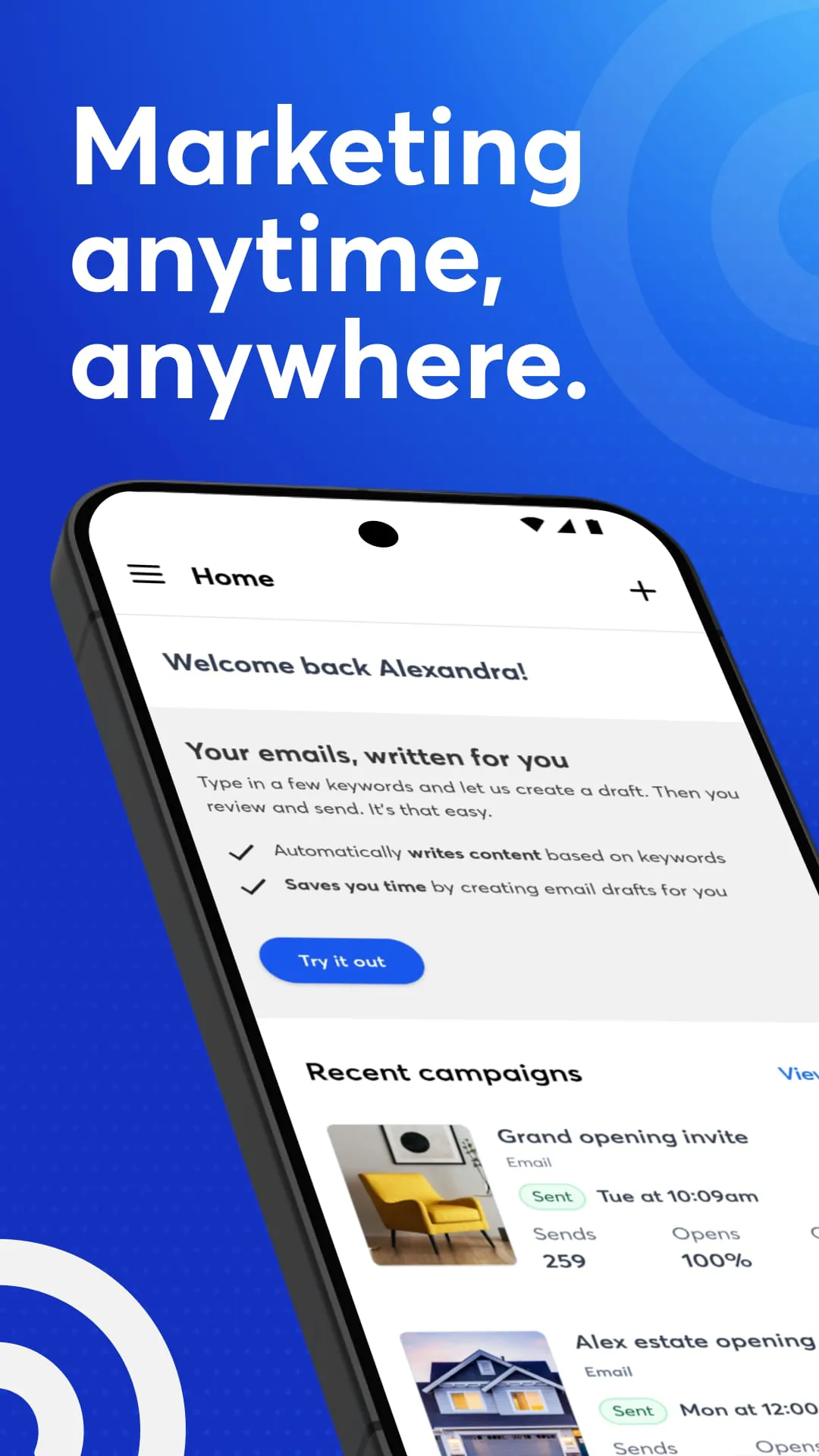 Constant Contact Marketing App