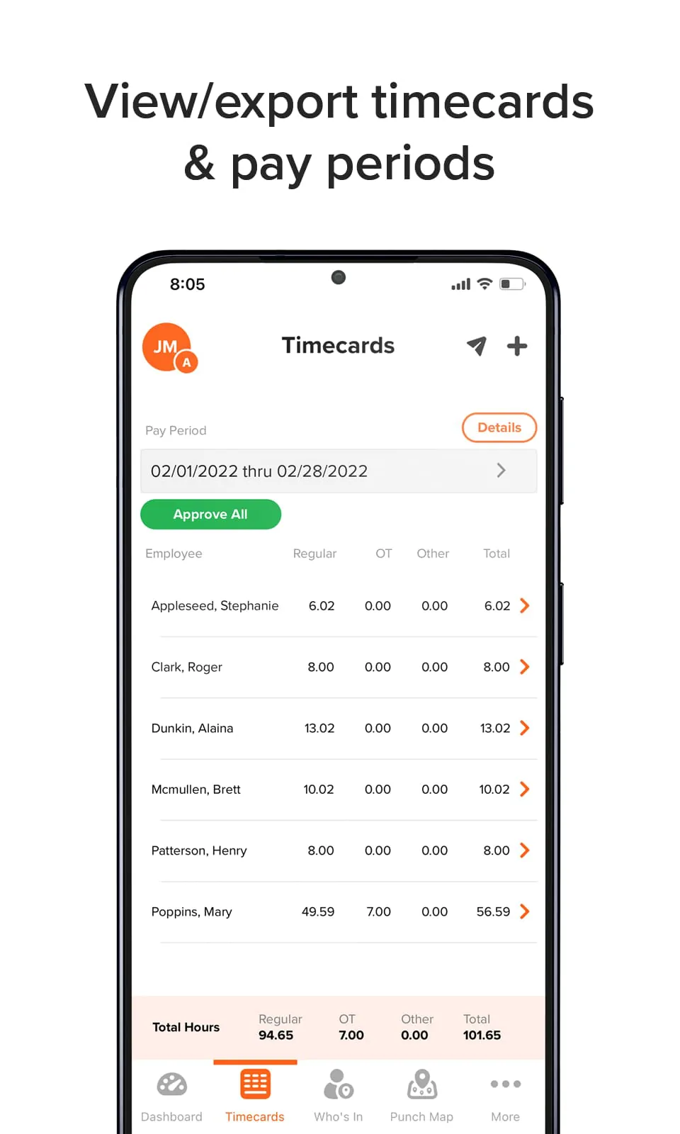 OnTheClock Employee Time Clock