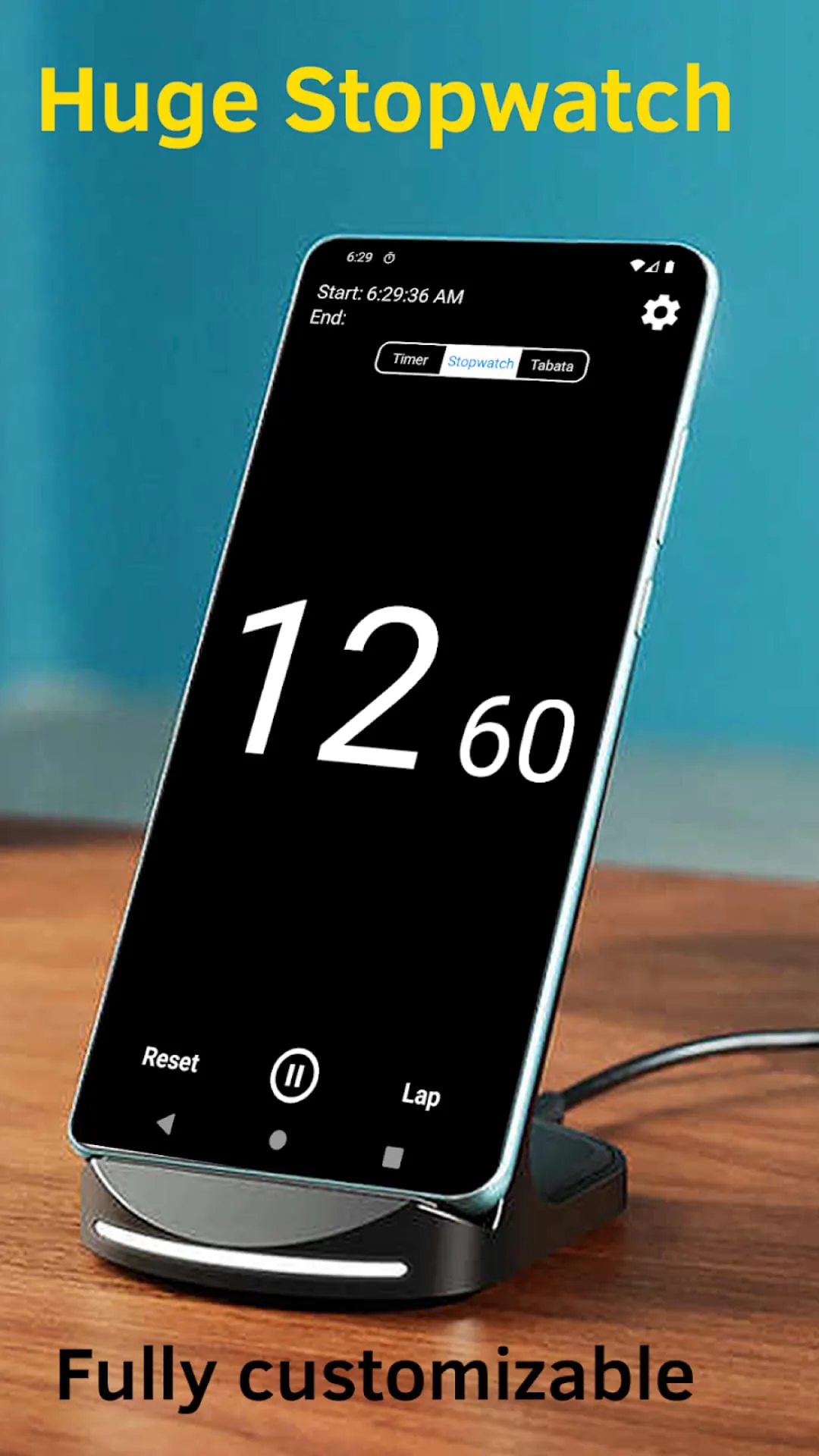 Huge Timer Stopwatch Tabata
