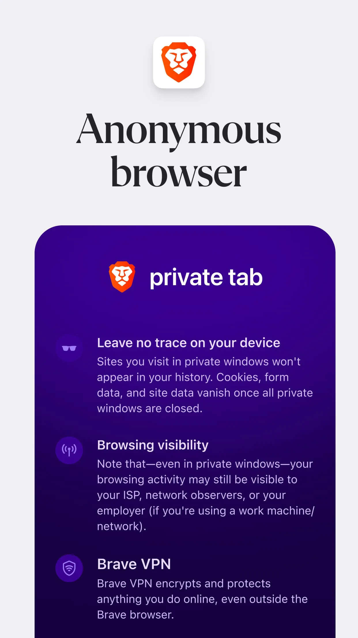Brave Private Web Browser