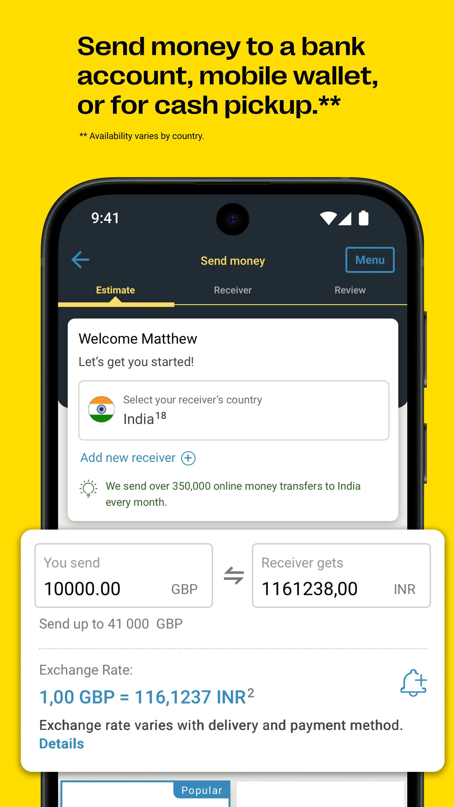 Western Union Money Transfer
