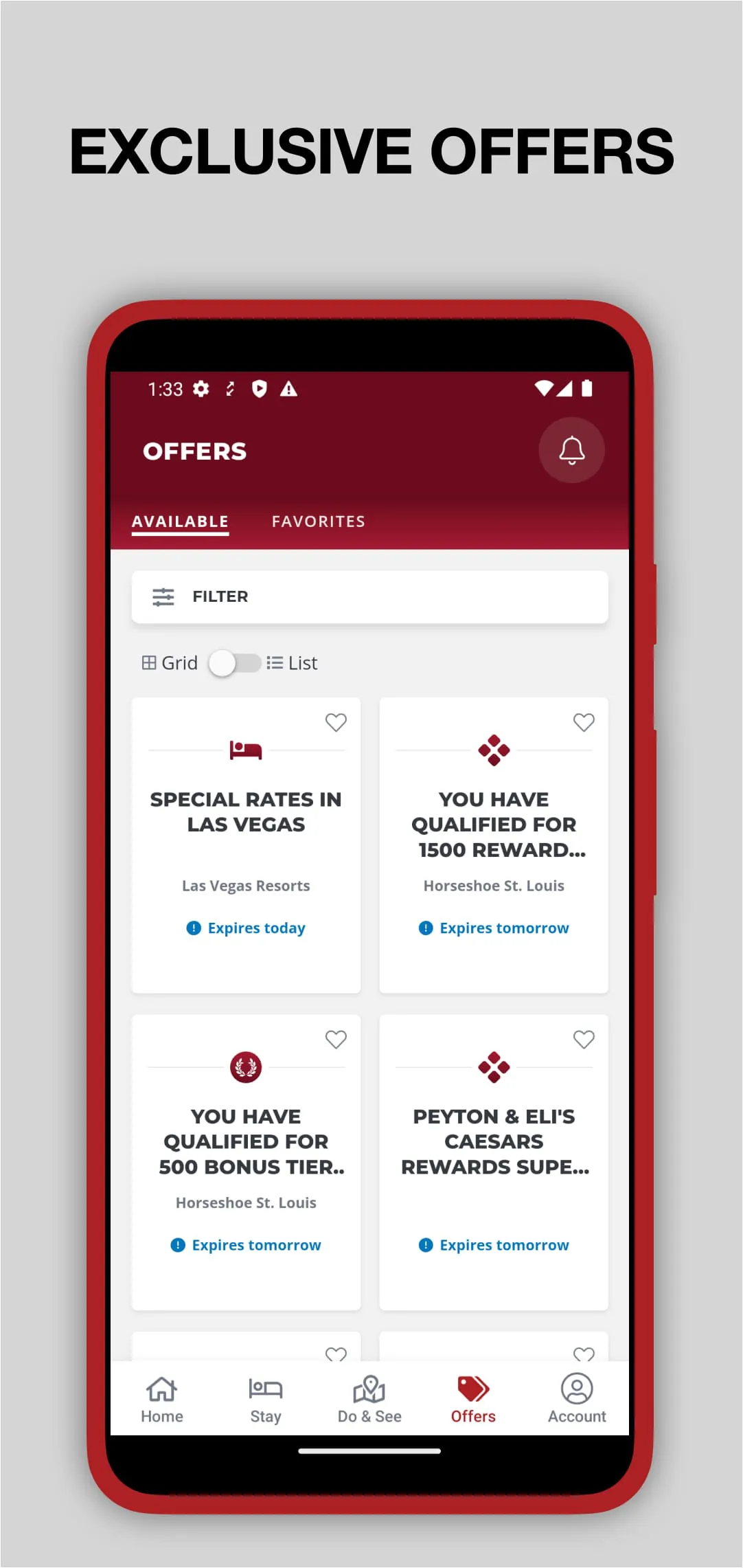 Caesars Rewards Resort Offers