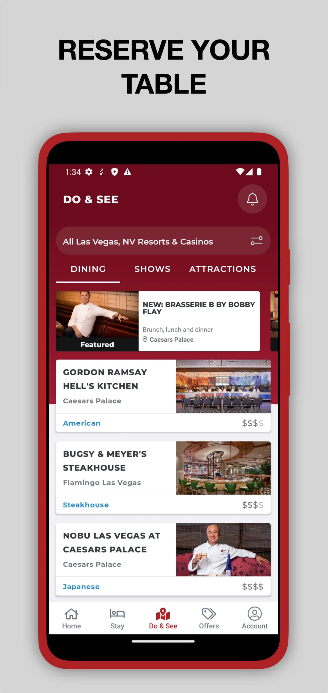 Caesars Rewards Resort Offers