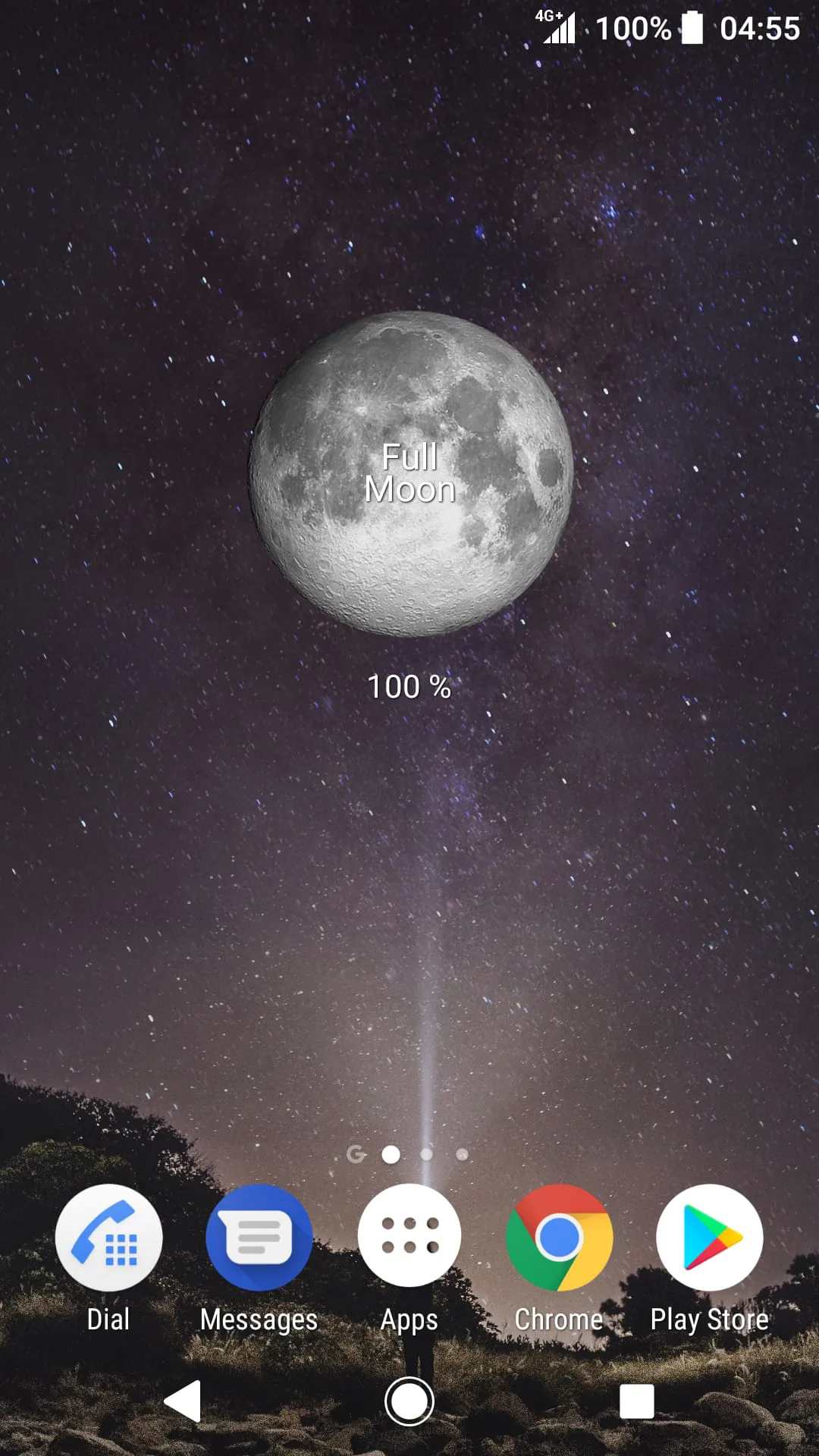 Simple Moon Phase Calendar