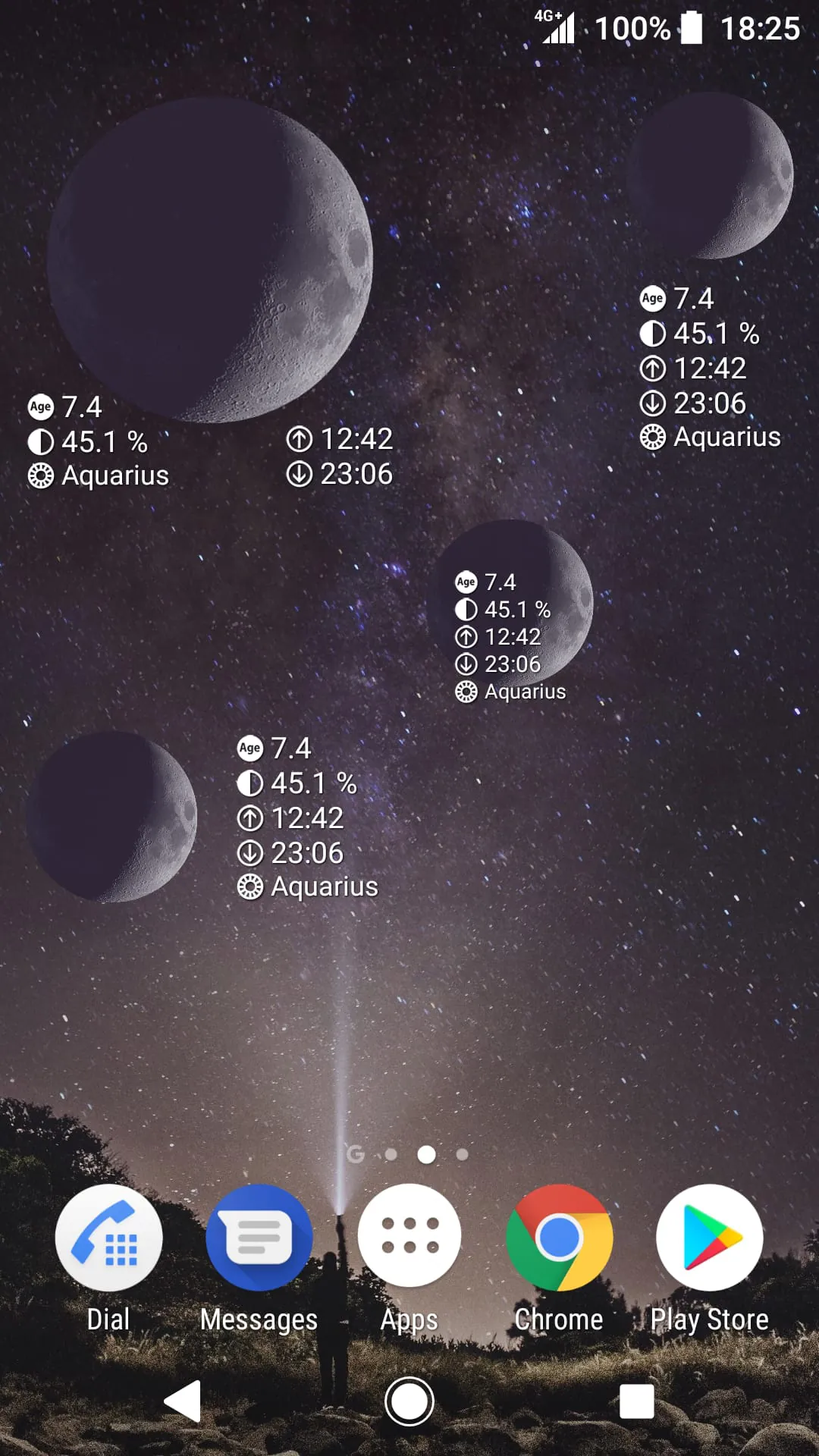 Simple Moon Phase Calendar