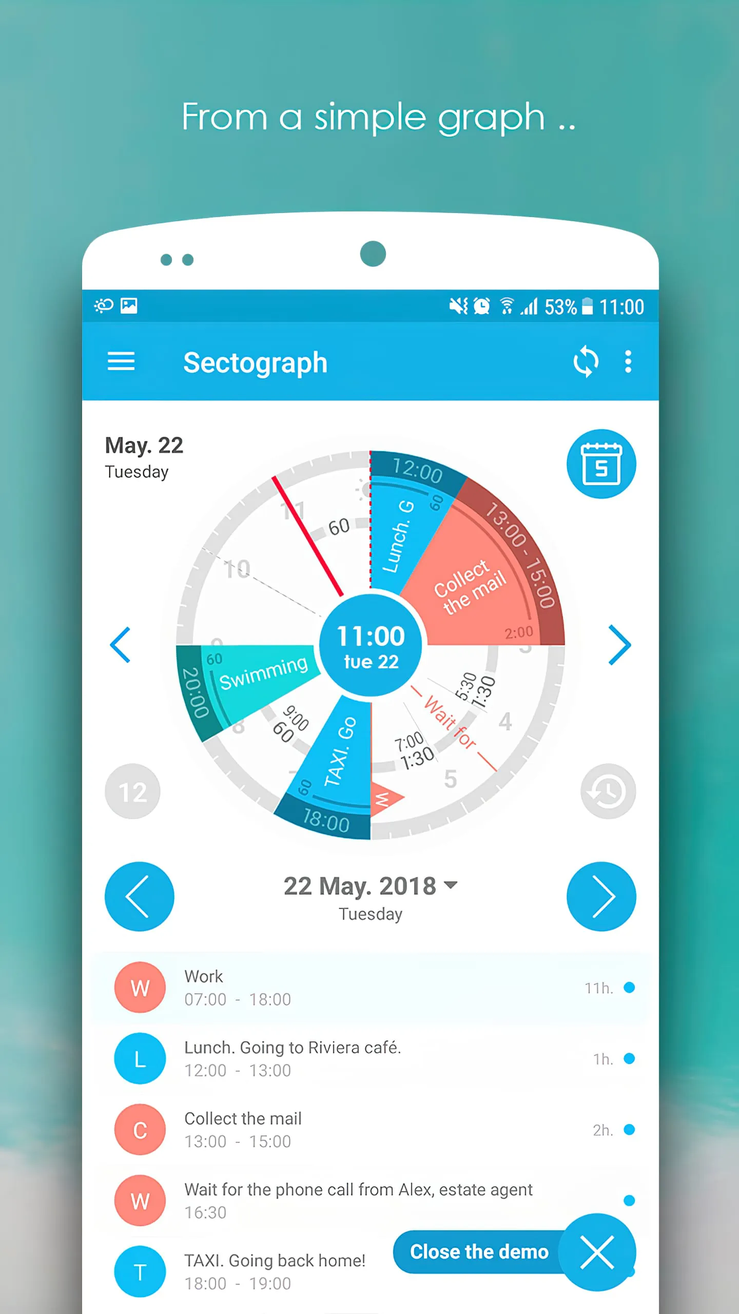 Sectograph. Day & Time planner