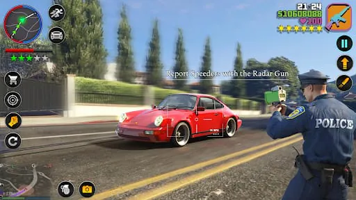 US Cop Car Chase Game 3D