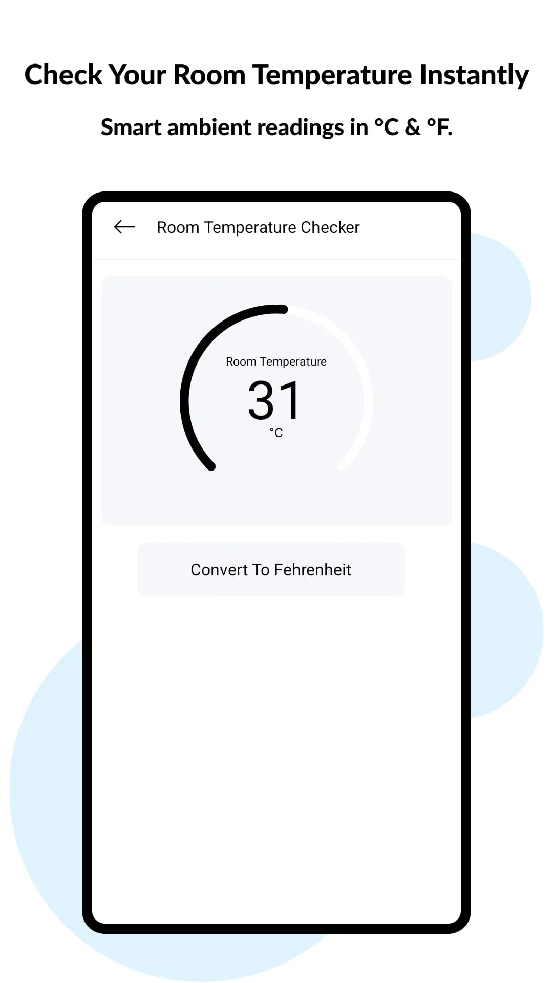 Weather & Room Temperature App