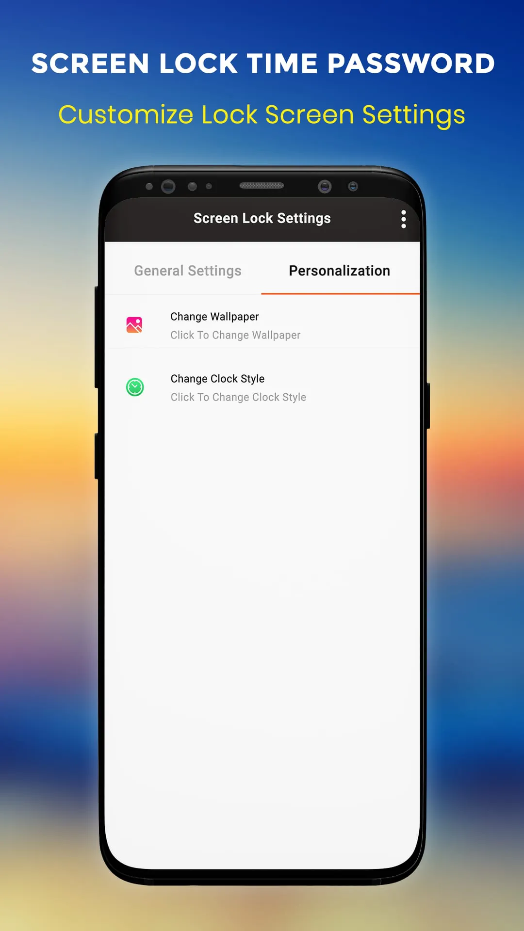 Live Time Password Lock Screen