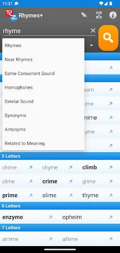 RhymeZone Rhyming Dictionary