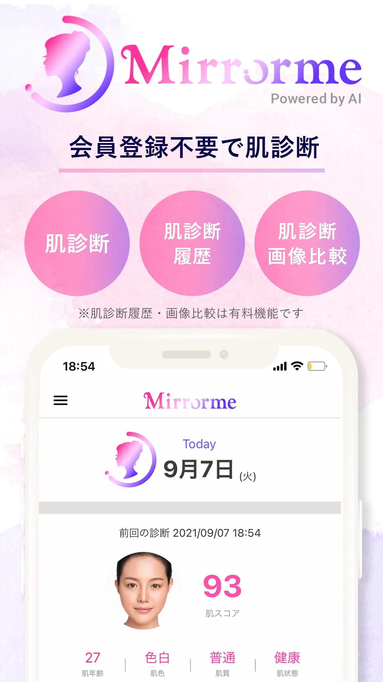 Mirrorme powered by AI