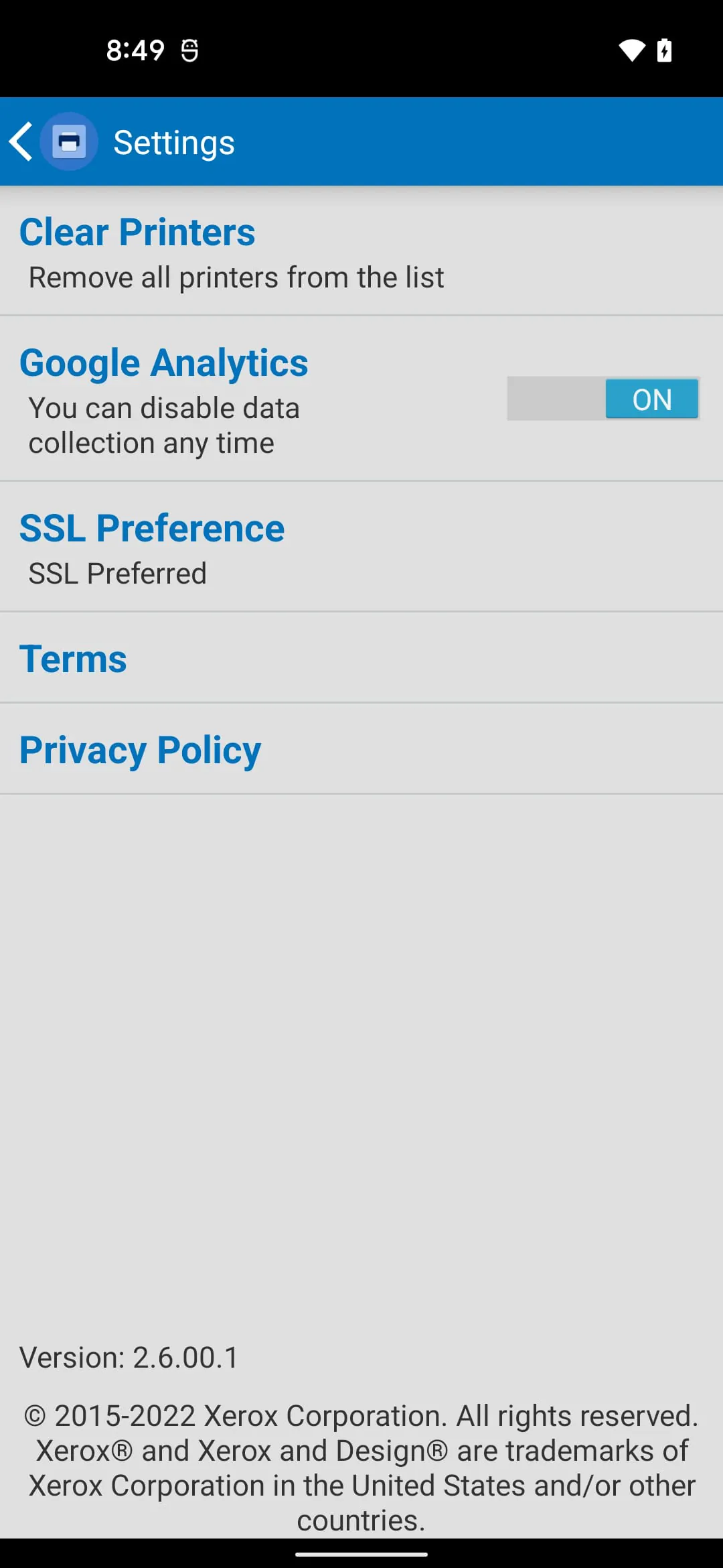 Xerox Print Service Plugin