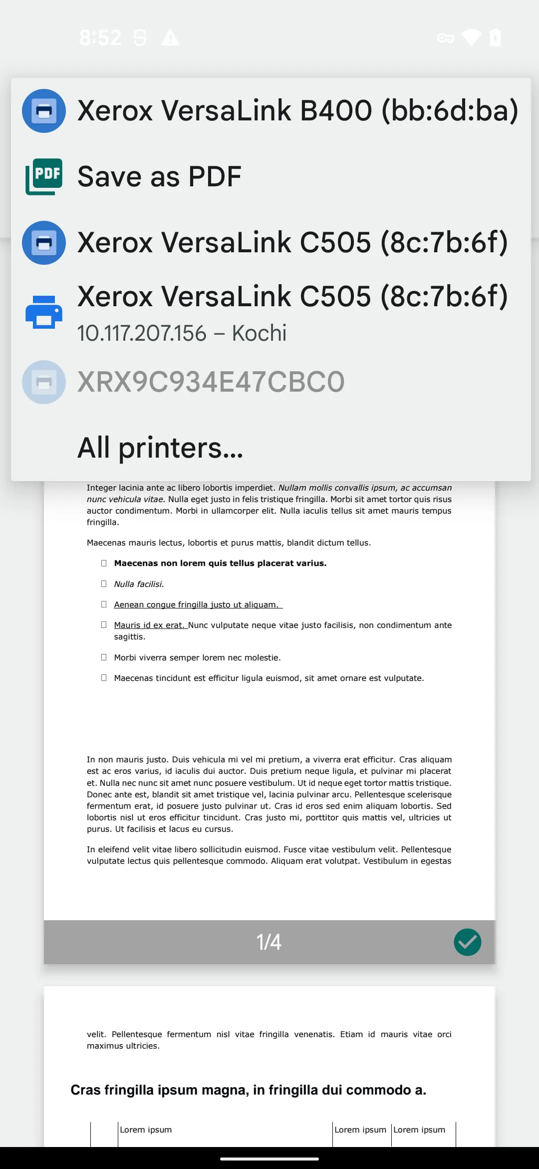 Xerox Print Service Plugin