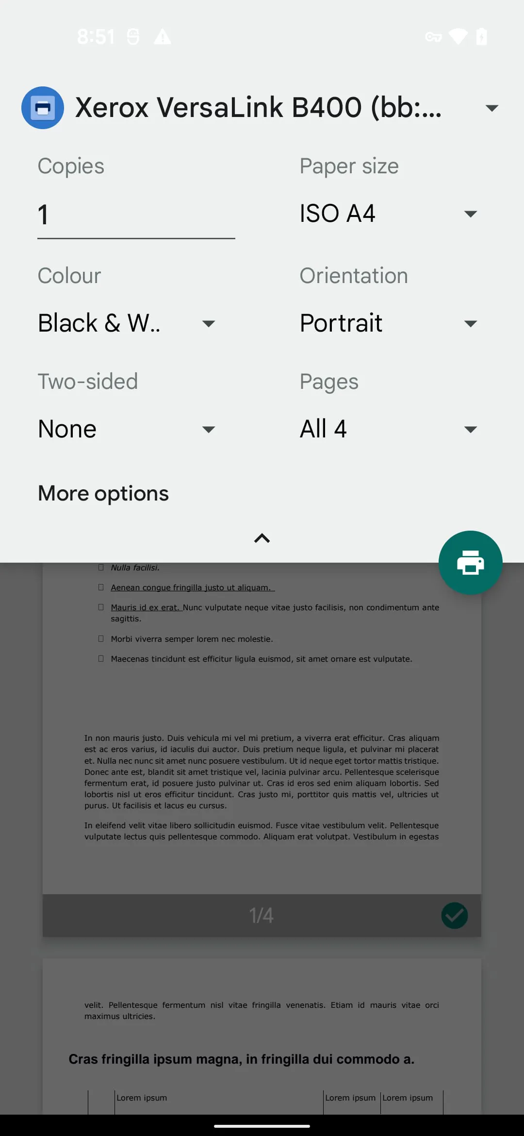 Xerox Print Service Plugin