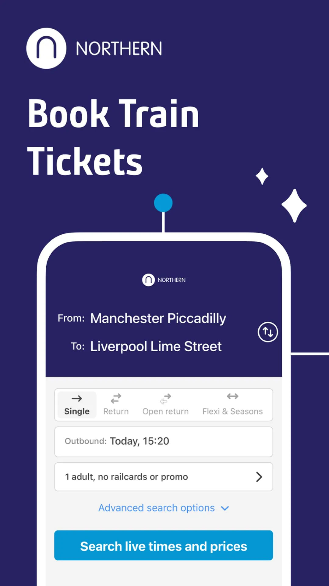 Northern train tickets & times