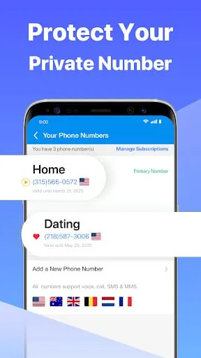 Second Number for Call & Text