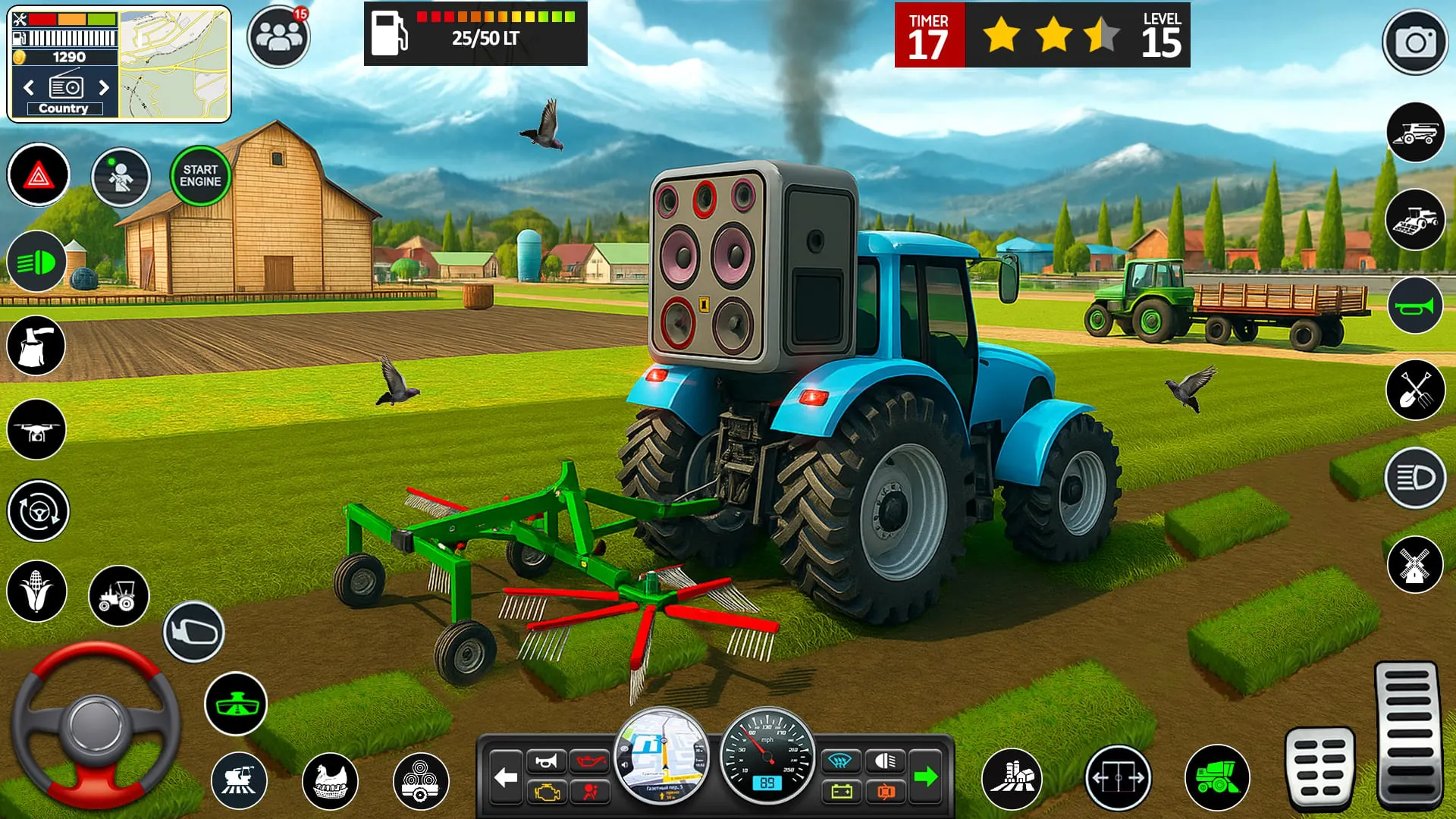 Big Farming Tractor Game 3D