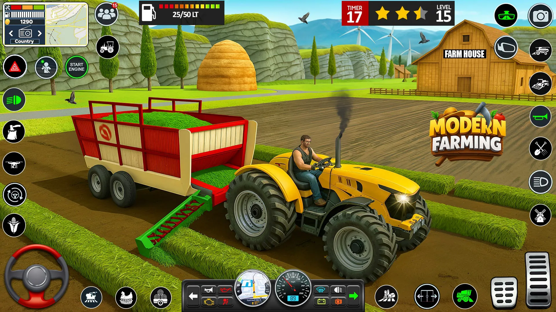 Big Farming Tractor Game 3D