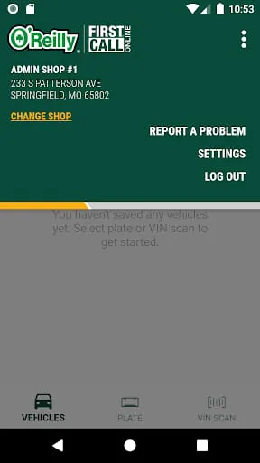 O’Reilly First Call VIN Scan