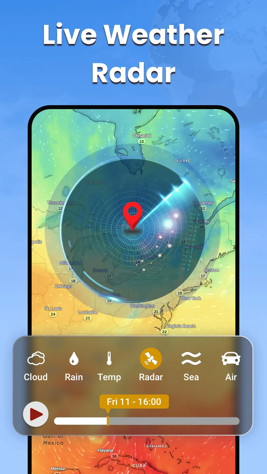 Weather Forecast Radar Channel