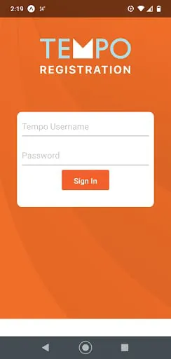 Tempo Tickets Registration