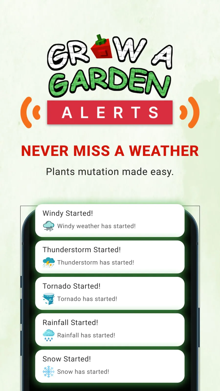 Grow A Garden Alerts