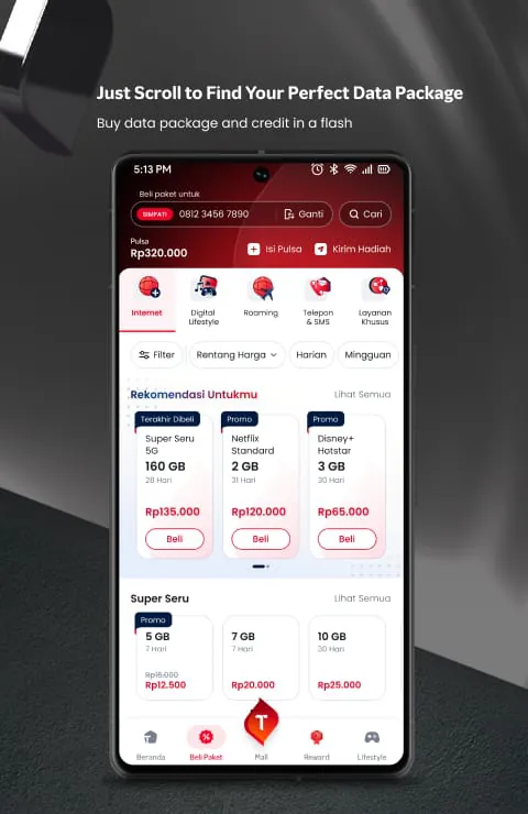 MyTelkomsel – Buy Internet