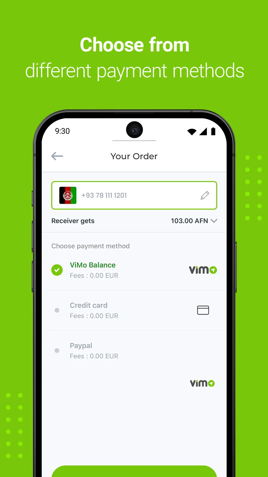 ViMo – Send Airtime Worldwide