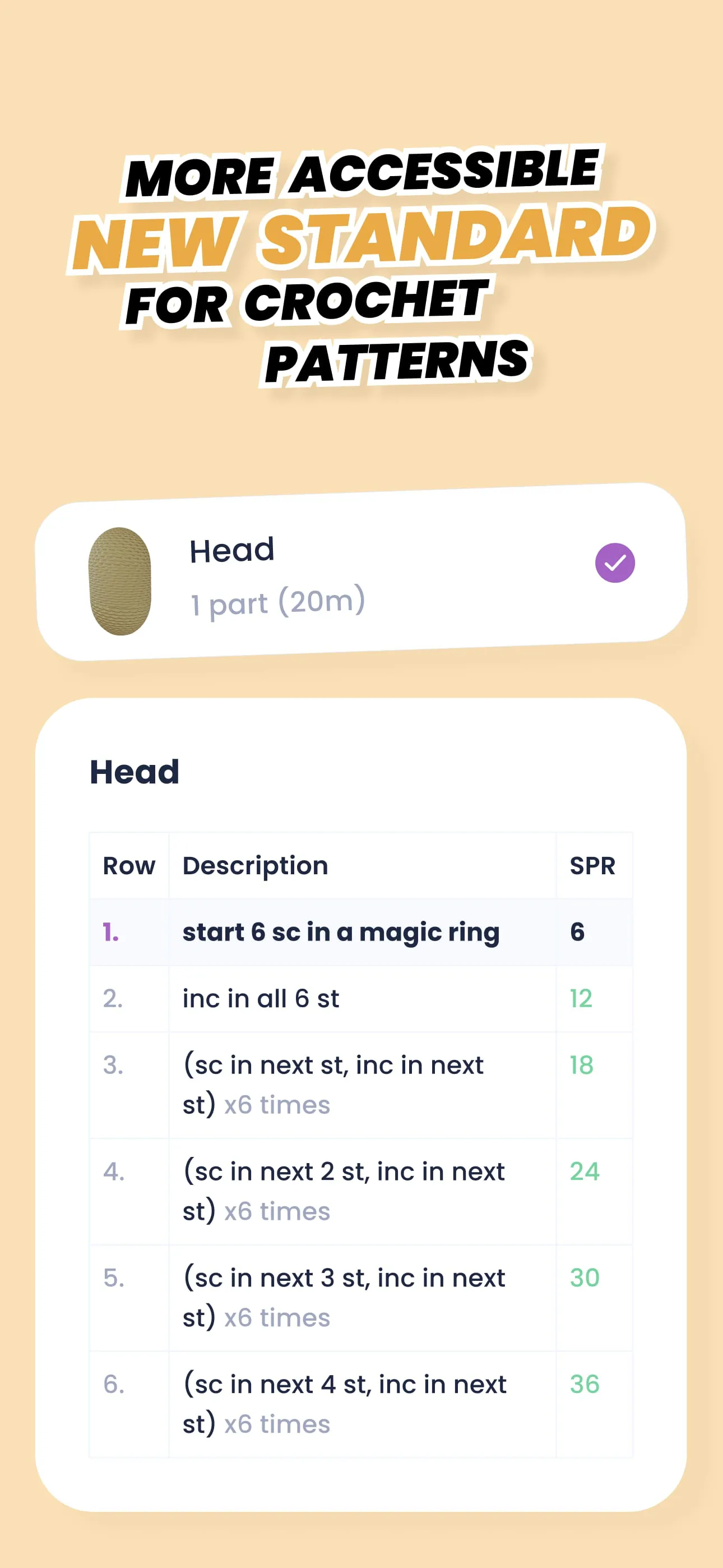 Crochet row counter & patterns