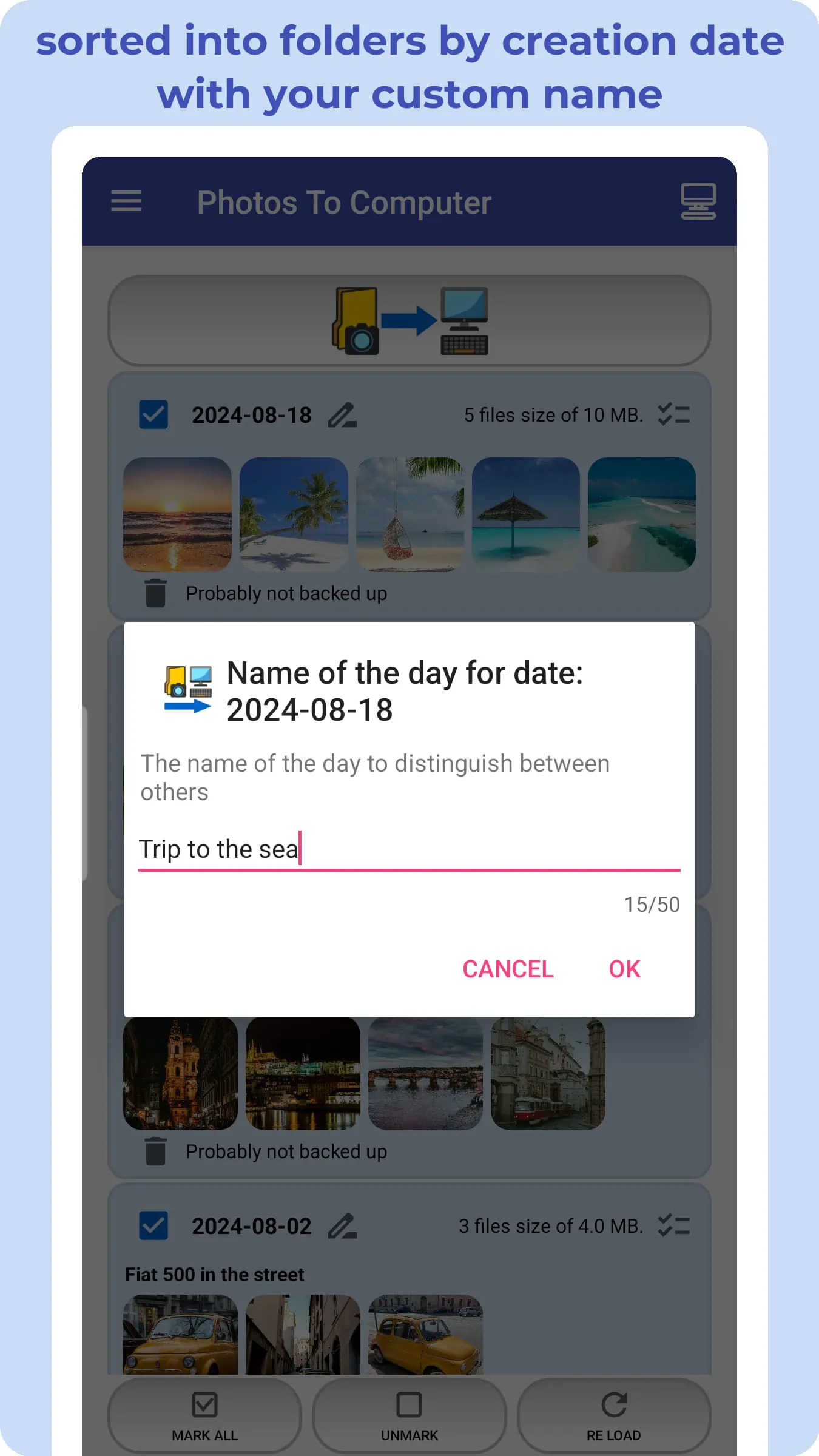 Photos To Computer or NAS