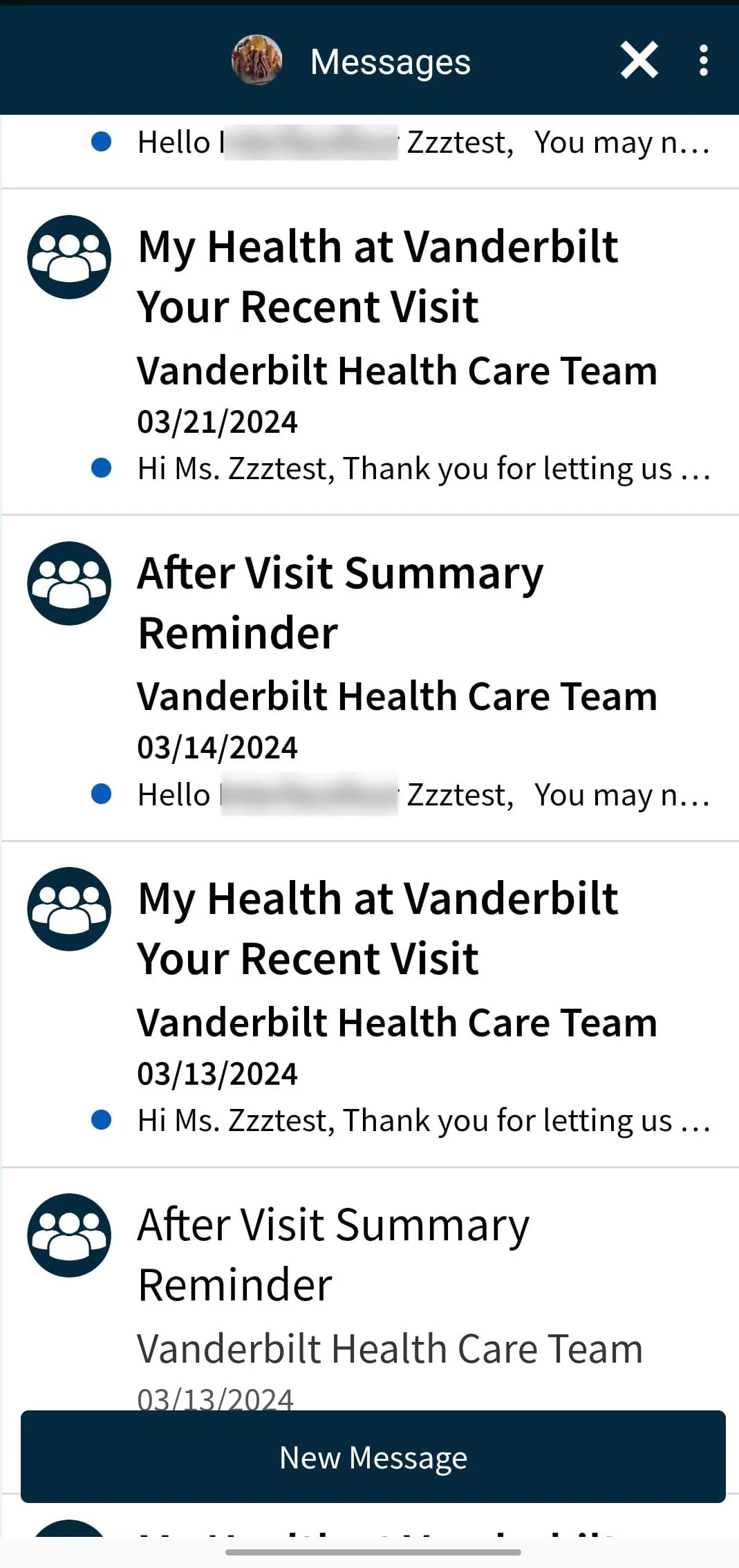 My Health at Vanderbilt