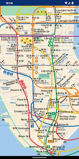 Map of NYC Subway
