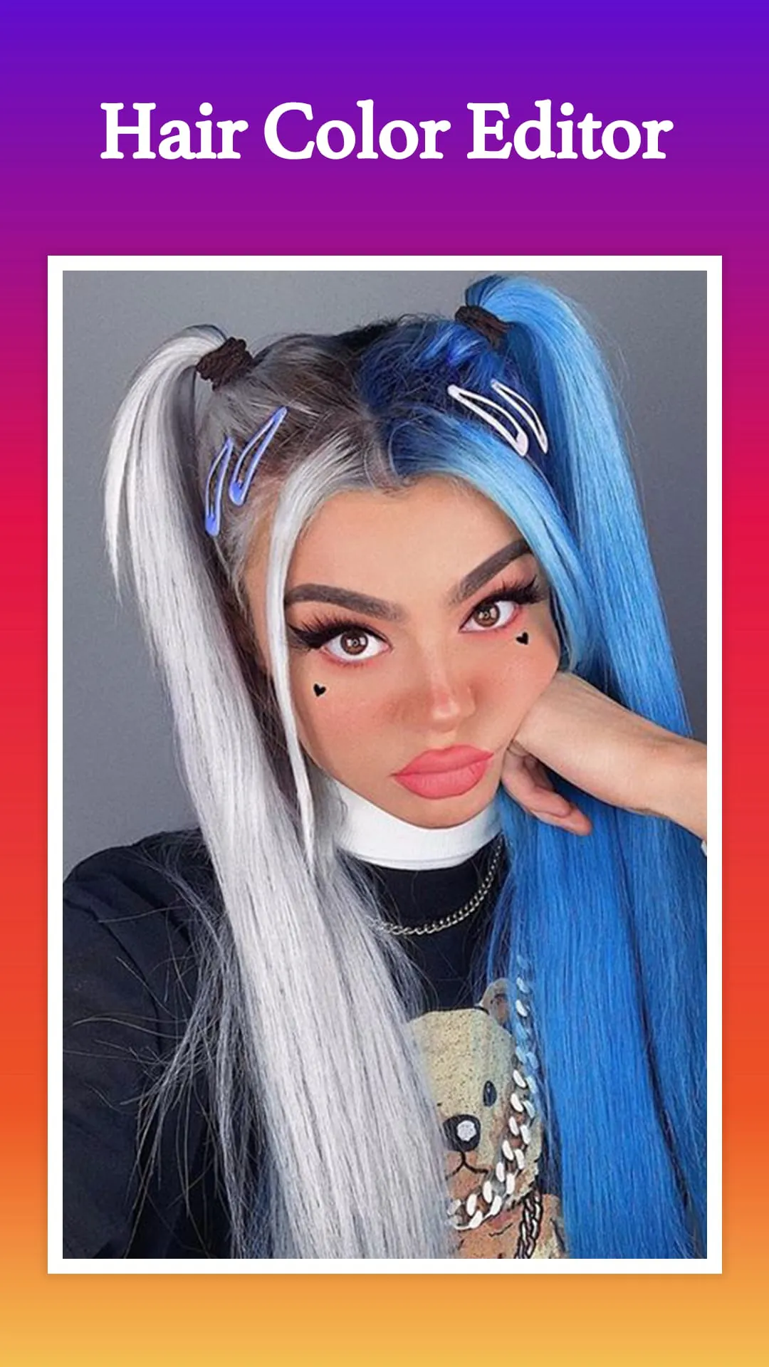 Hair color editor changer