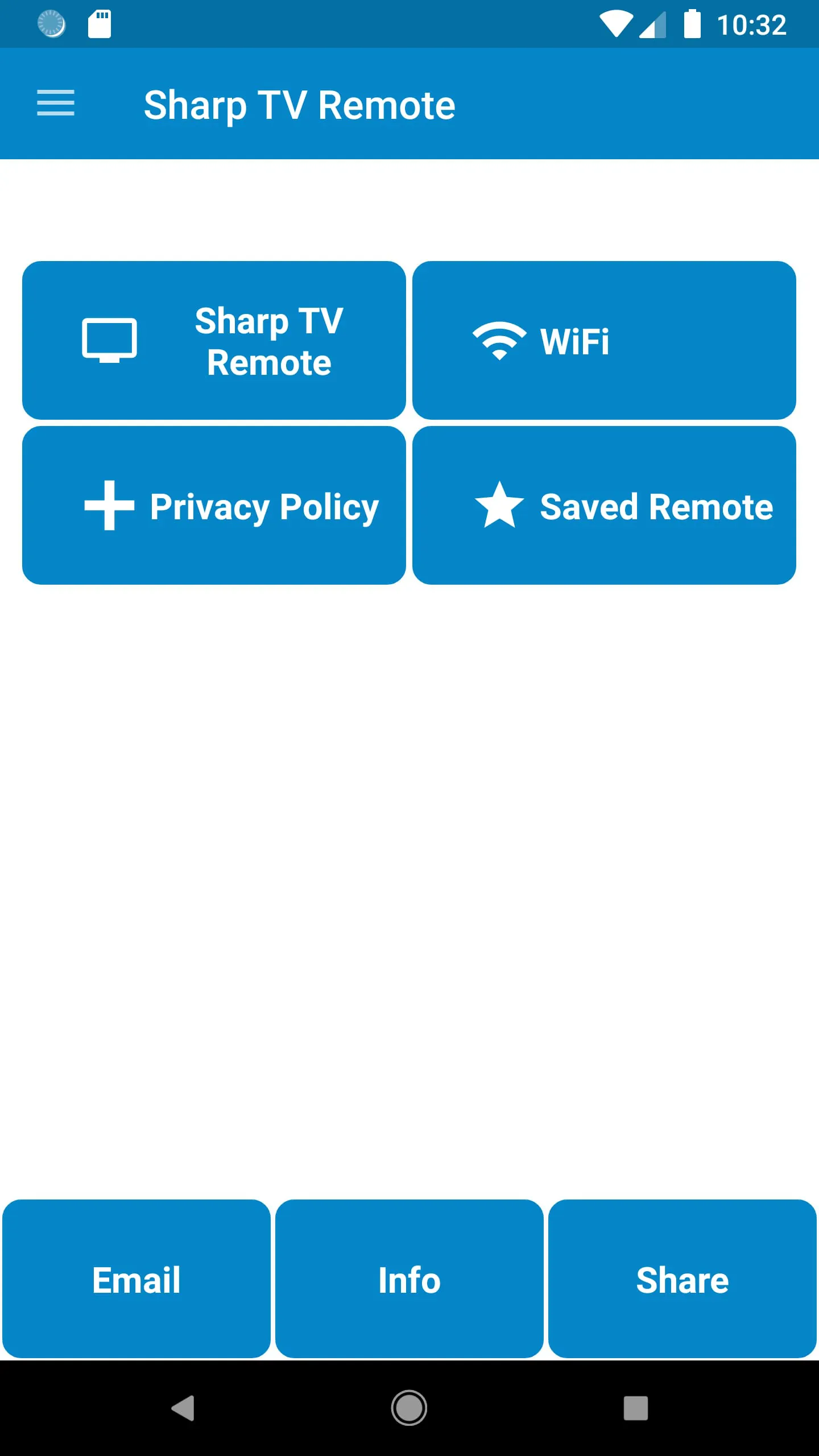 Sharp TV Remote Control