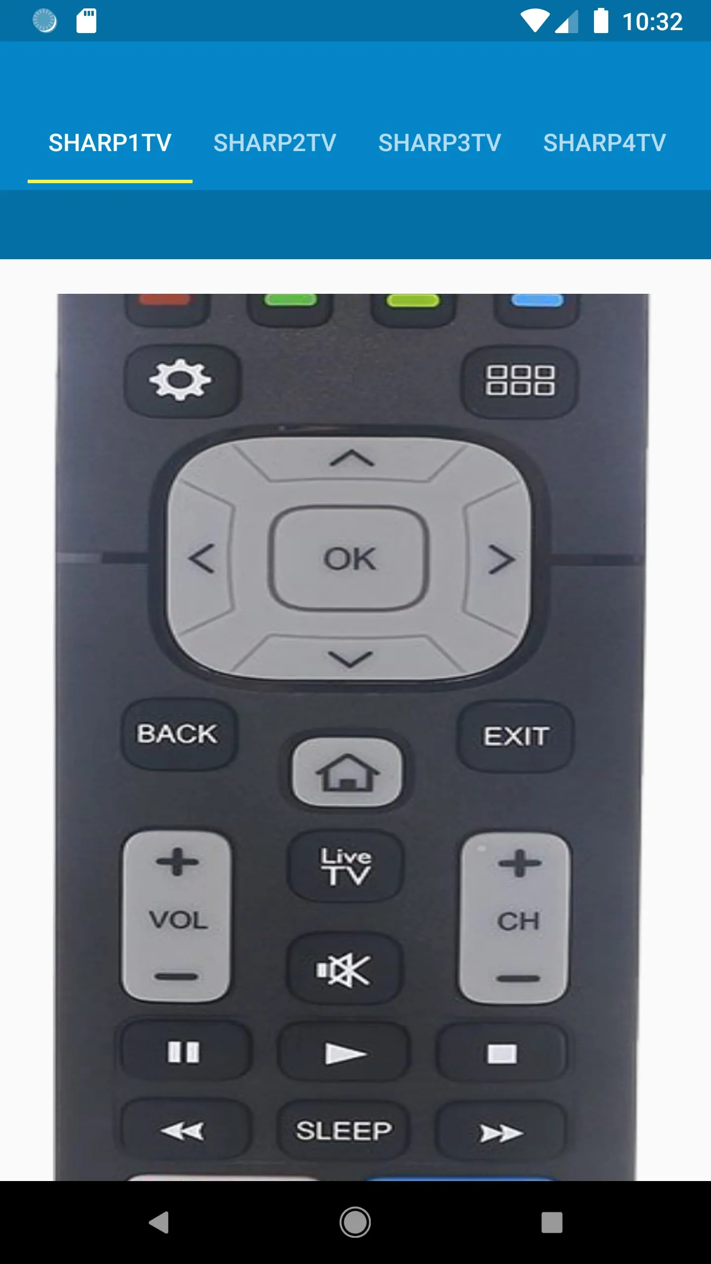 Sharp TV Remote Control