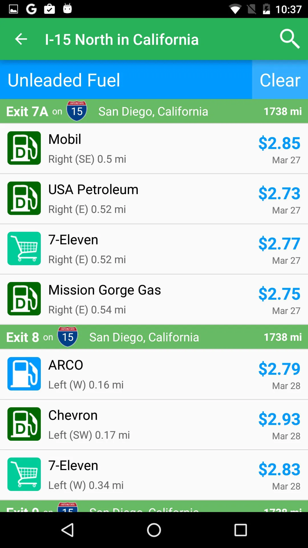 iExit Interstate Exit Guide